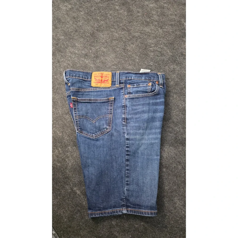 Levis 541 Athletic Fit Denim Shorts Mens 33 Medium Wash Blue Jeans Short